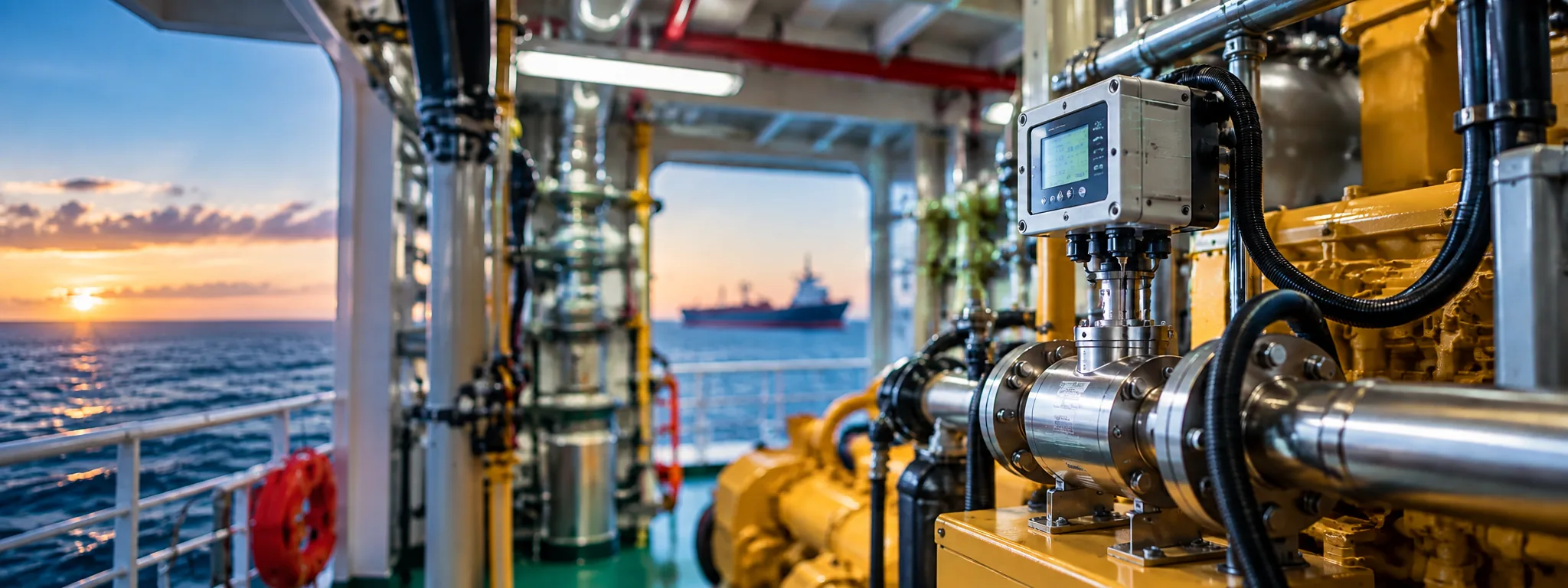 Vessel fuel monitoring banner