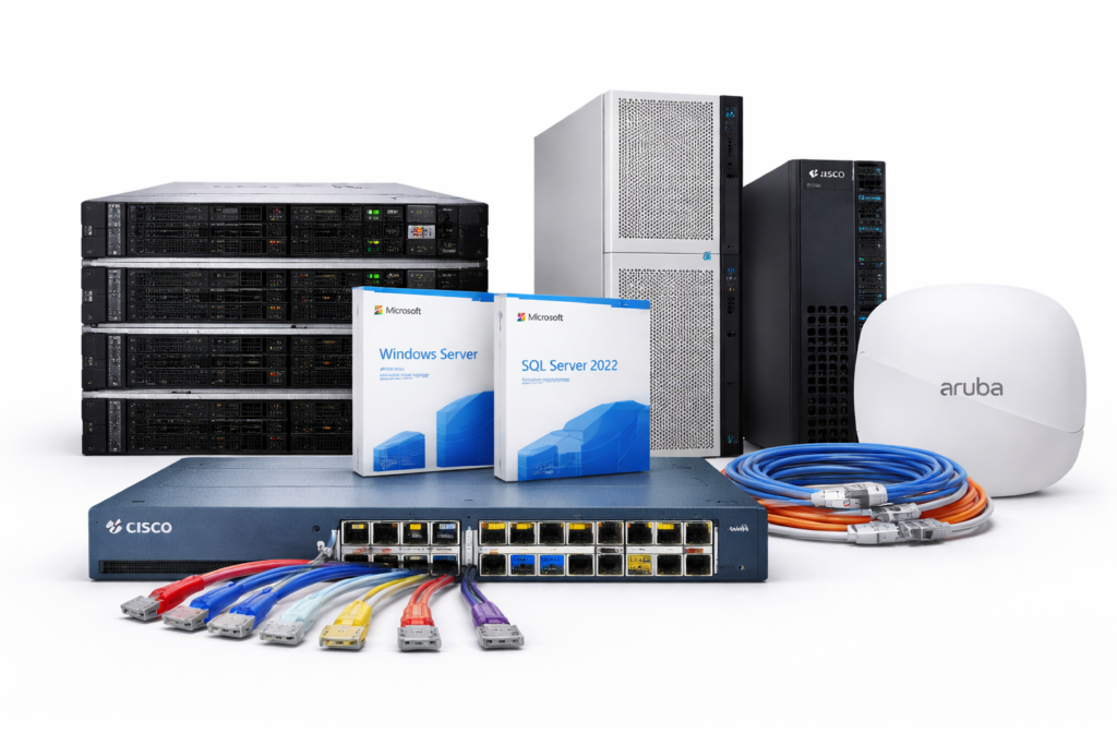 Infrastruktur server dan IT untuk sistem industri dan monitoring